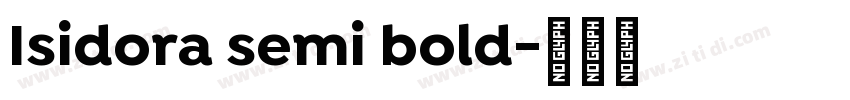 Isidora semi bold字体转换